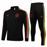 Ajax Soccer Training Suit Jacket + Pants Replica Black Mens 2021-22