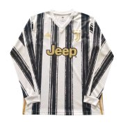 20-21 Juventus Home Long Sleeve Man Soccer Football Kit