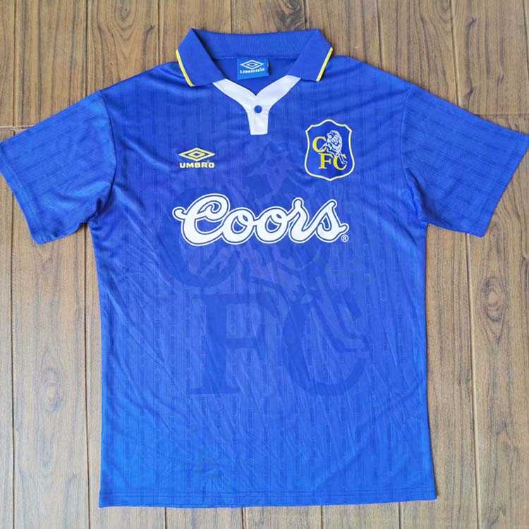 1997 FA Cup Final Chelsea Home Retro Man Soccer Football Kit 