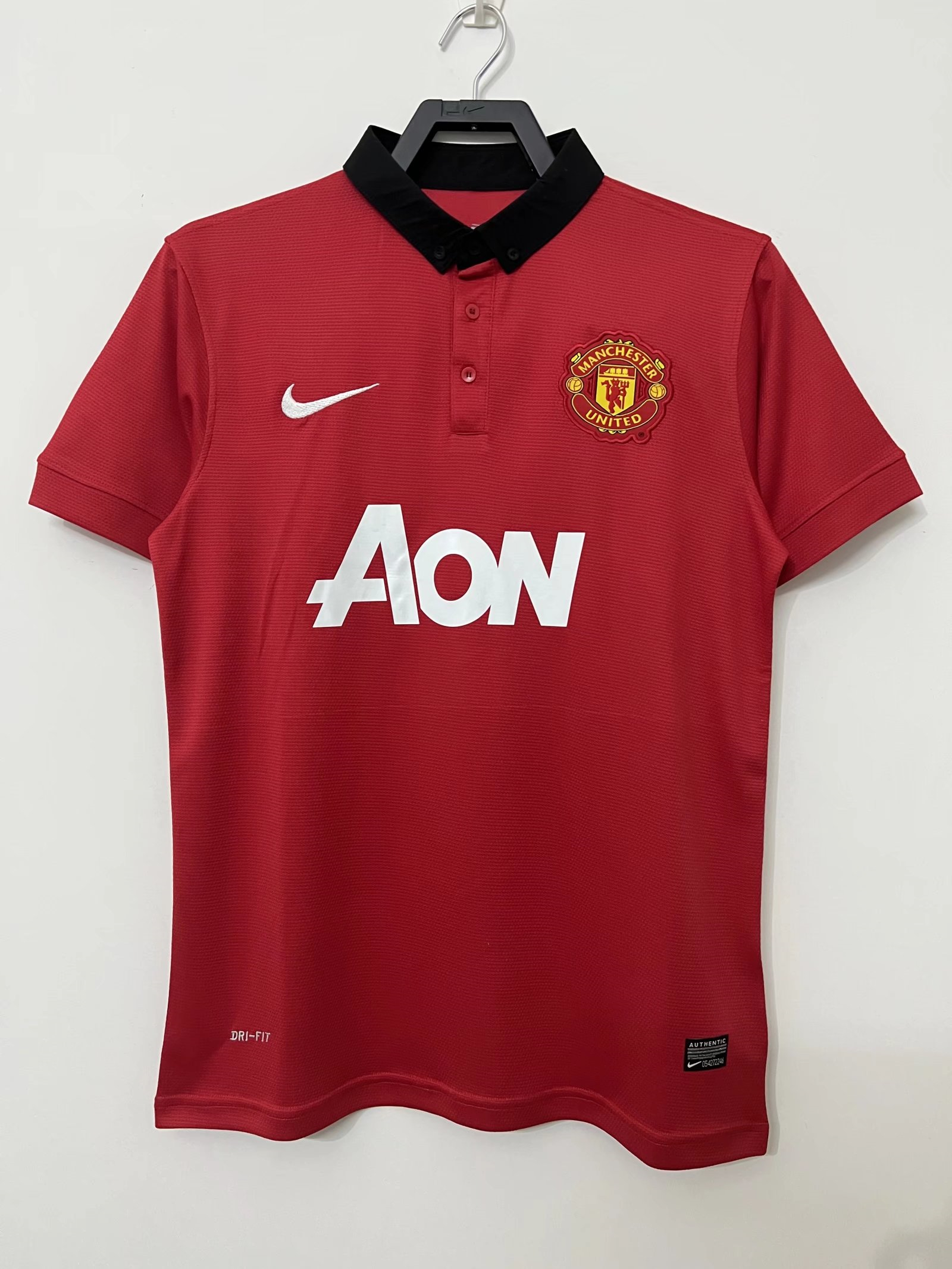 2013/14 Manchester United Retro Home Man Soccer Football Kit