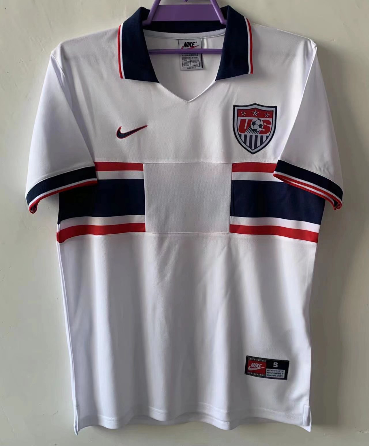 1994 USA Retro Home Man Soccer Football Kit