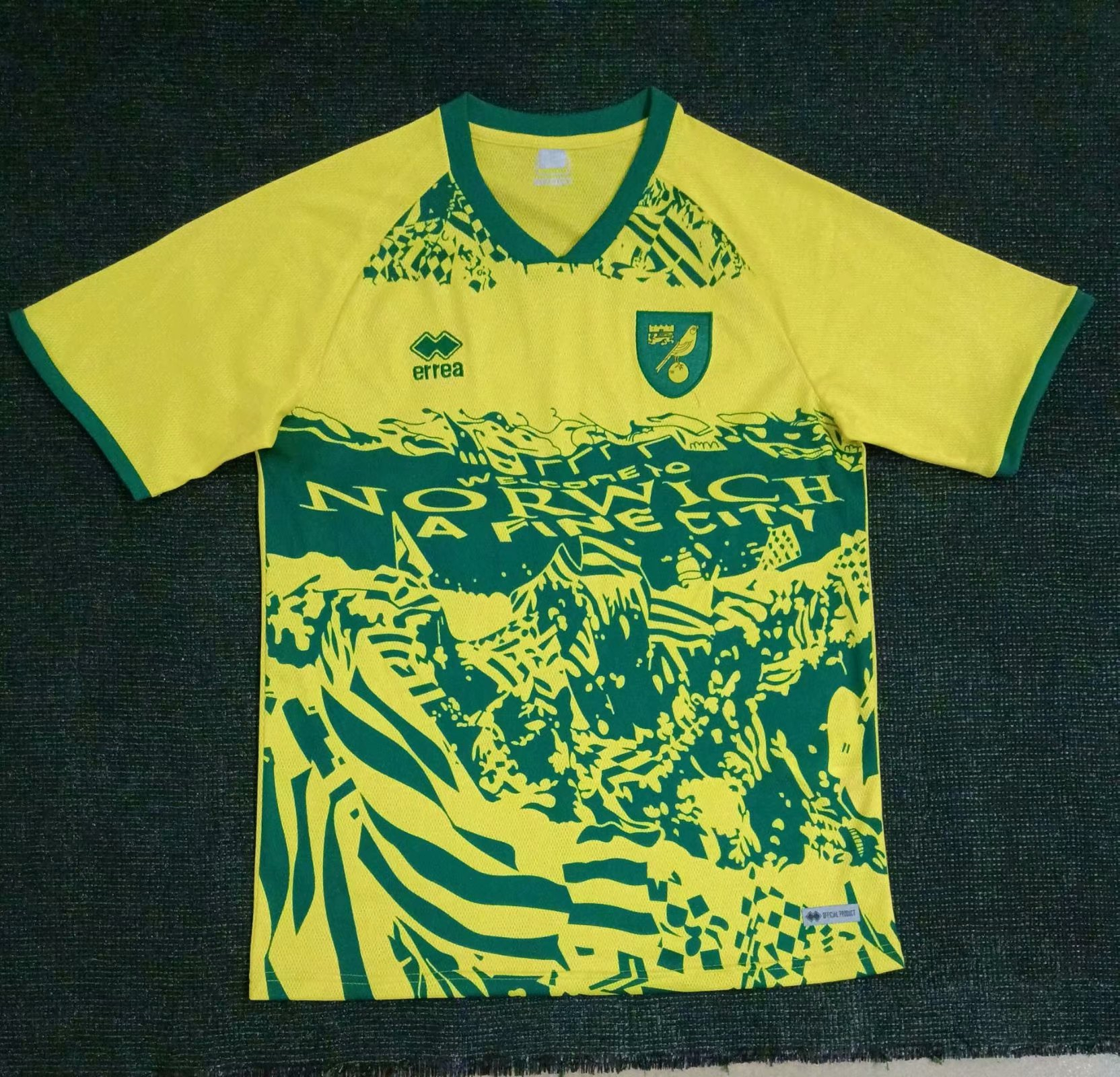 21-22 Norwich City Yellow to the Fans Man Soccer Football Kit