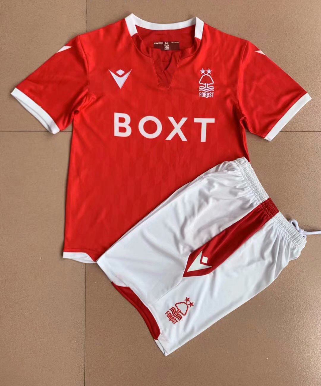 21-22 Nottingham Forest Home Soccer Football Kit (Shirt + Shorts) Youth